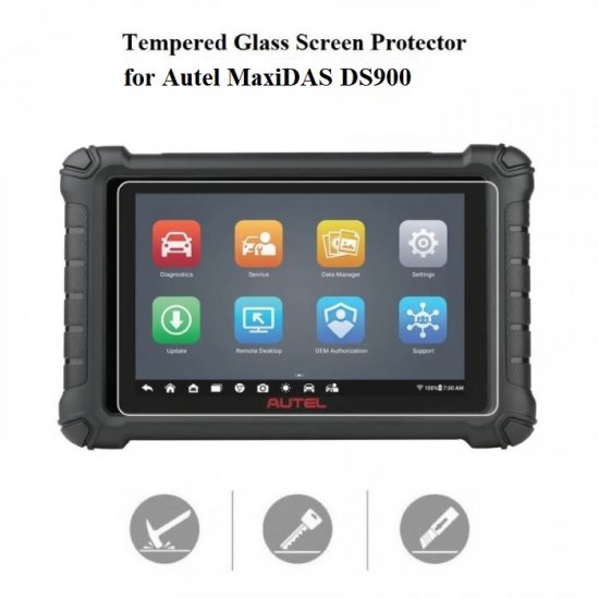 Tempered Glass Screen Protector for Autel MaxiDAS DS900 - Click Image to Close